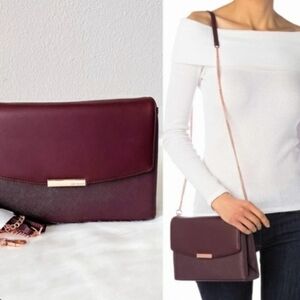 Elegant Burgundy Crossbody Bag